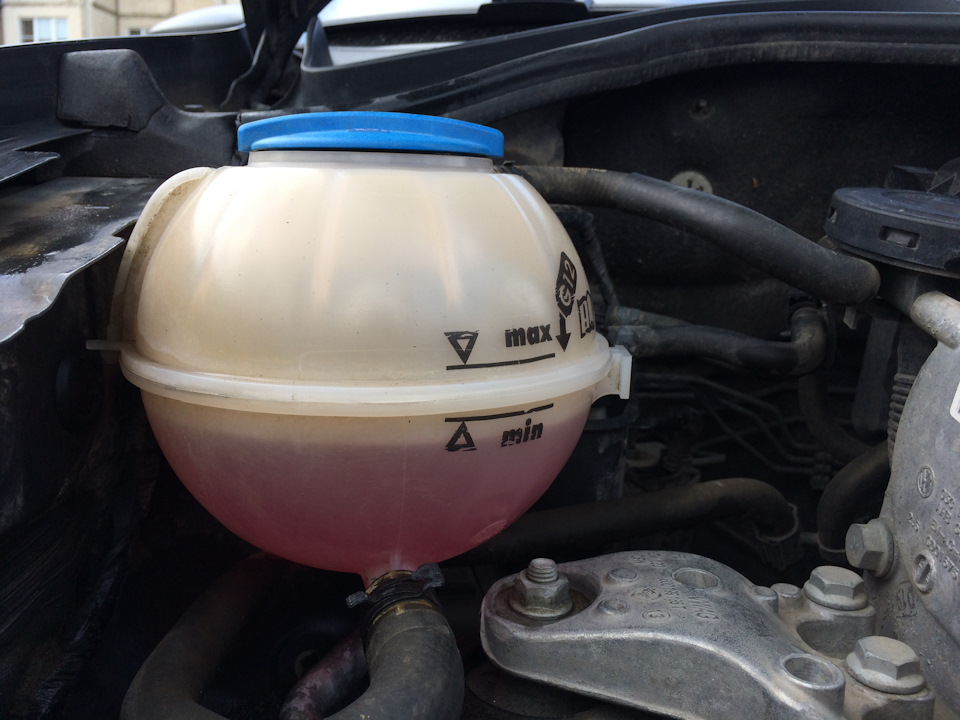 Антифриз в Volkswagen Polo
