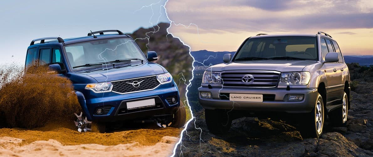 Сравнение производительности: Toyota Prado, Audi A6 GelentWagen AMG и УАЗ Патриот