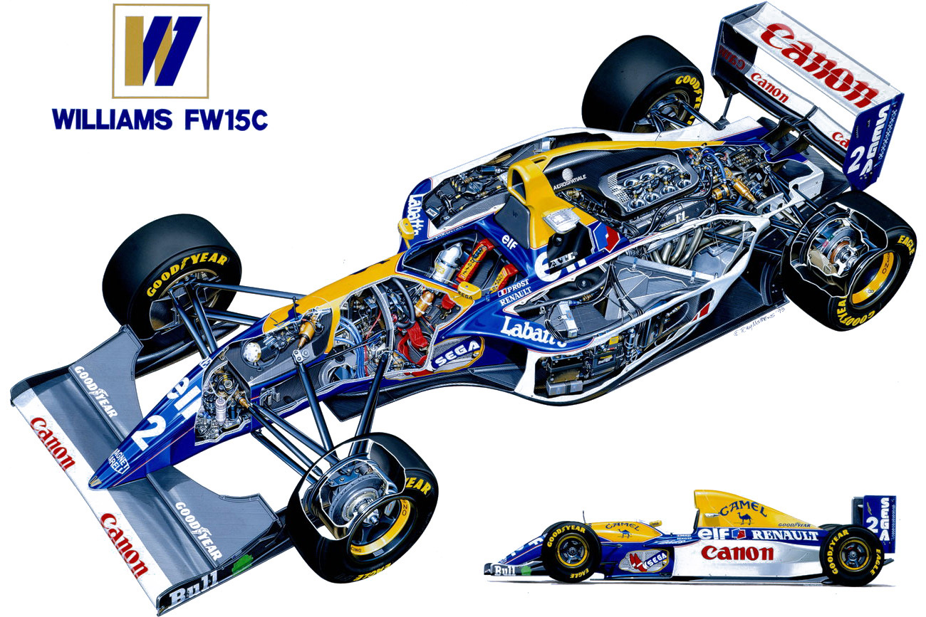 Рекордные победы и чемпионство на болиде Williams FW15C