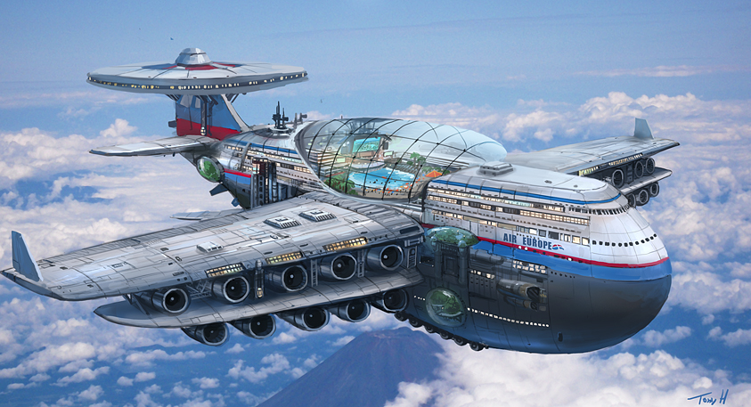 Передовой футуристический лайнер Sky Whale