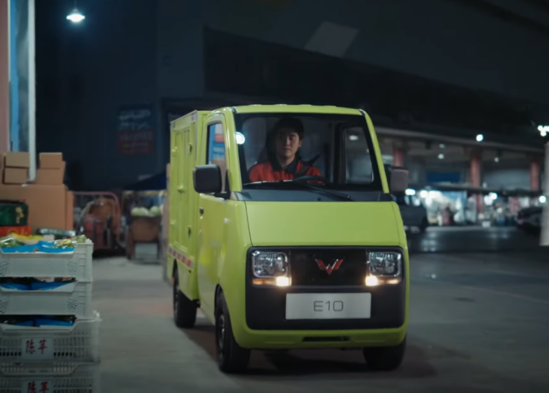 Продажи электрогрузовиков Wuling E10