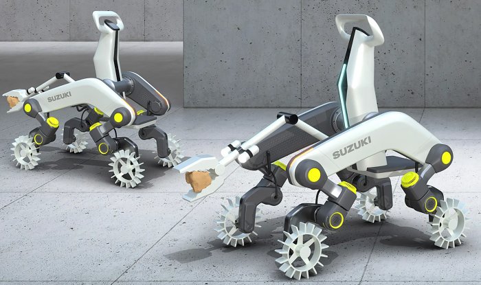 Революционный дизайн мотоцикла MOQBA от Suzuki